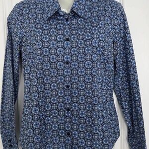Tommy Hilfiger Blue and Navy Print Shirt